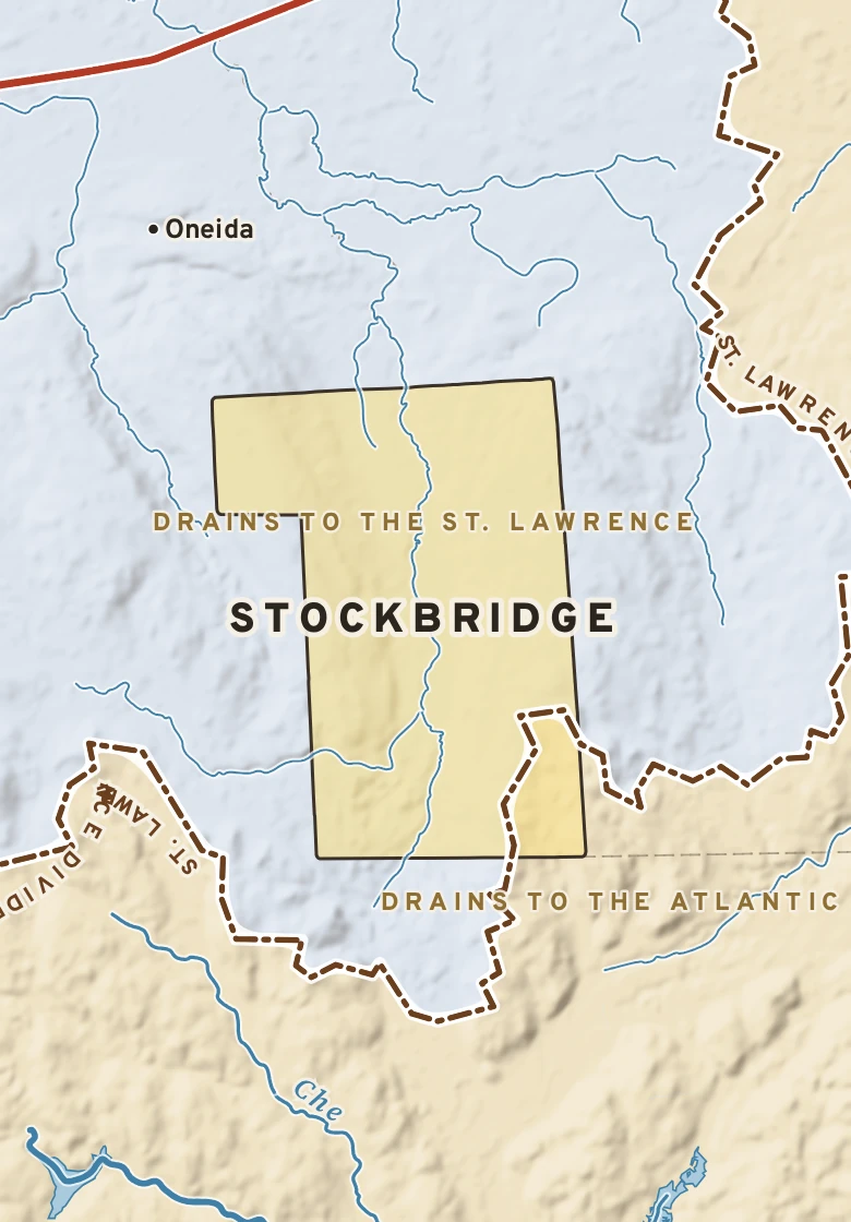 Atlas plate of Stockbridge, New York.