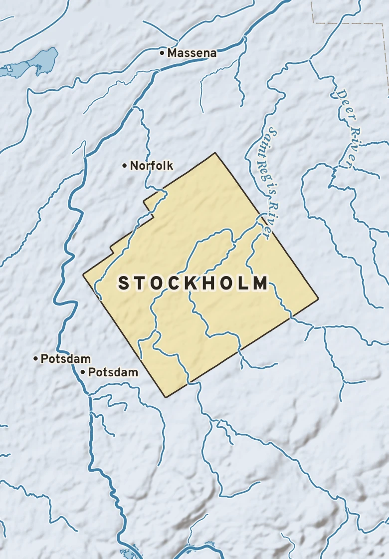 Atlas plate of Stockholm, New York.