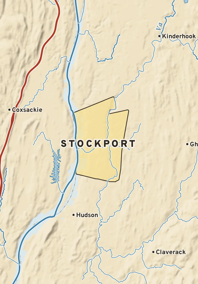 Atlas plate of Stockport, New York.