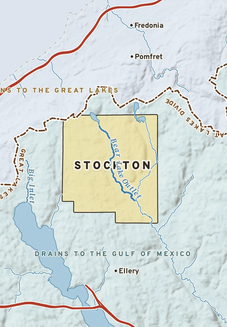 Atlas plate of Stockton, New York.