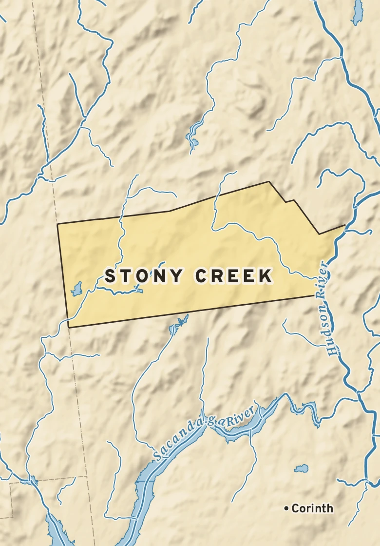 Atlas plate of Stony Creek, New York.
