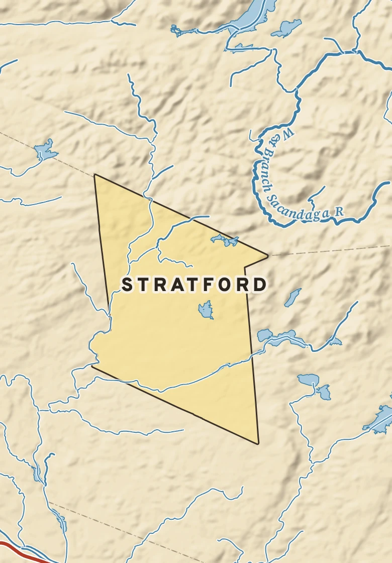 Atlas plate of Stratford, New York.