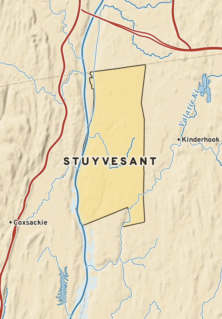 Atlas plate of Stuyvesant, New York.