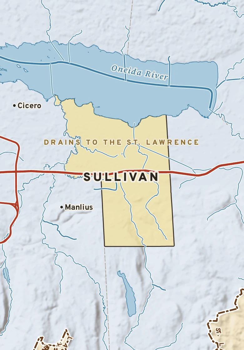 Atlas plate of Sullivan, New York.