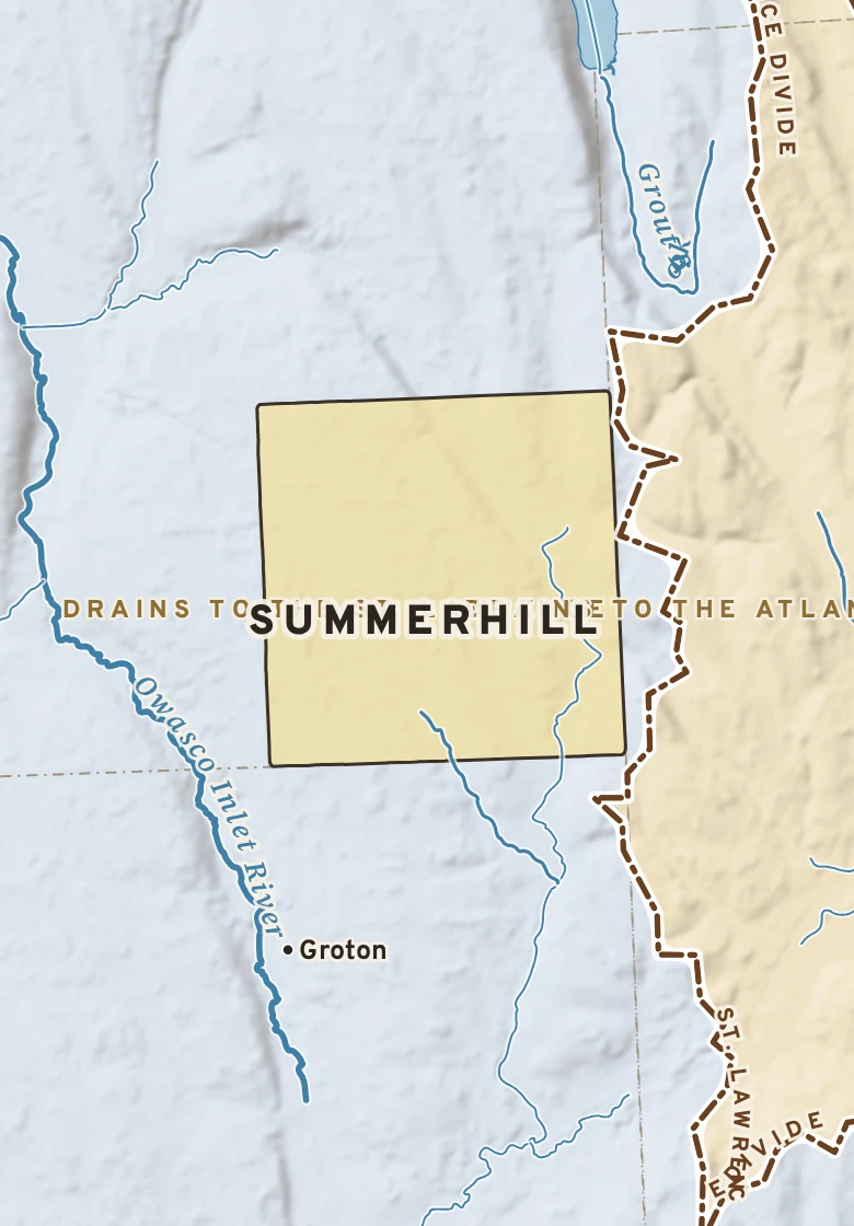 Atlas plate of Summerhill, New York.