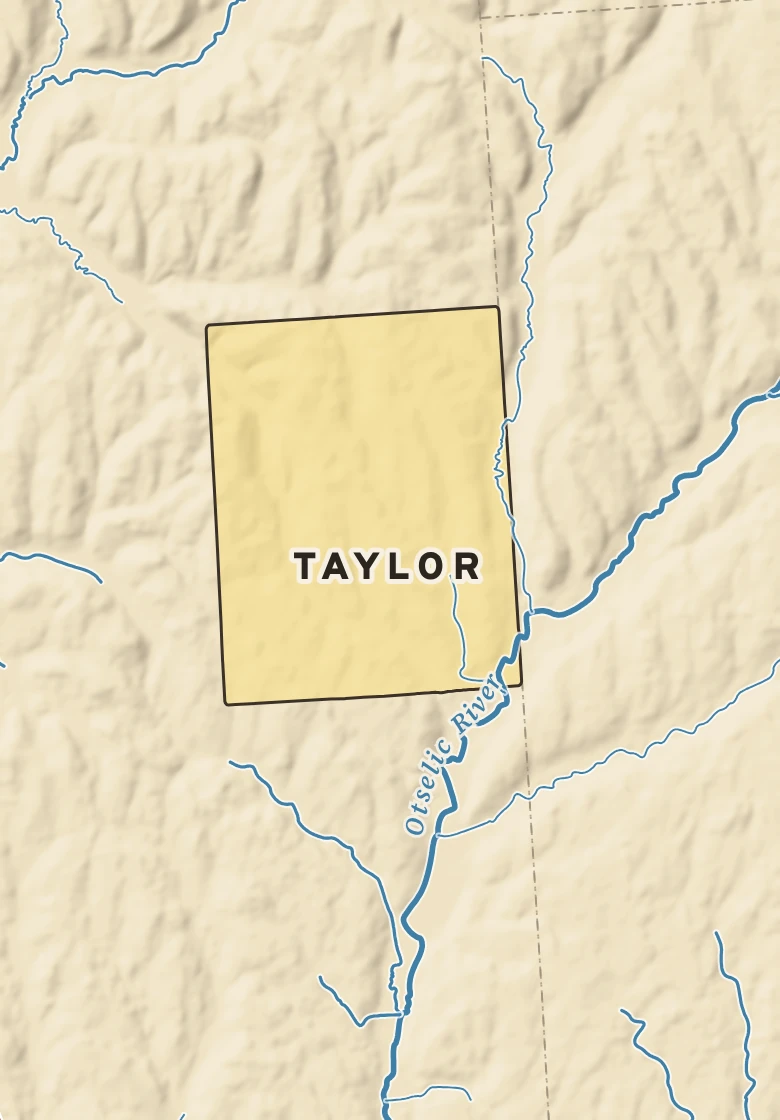 Atlas plate of Taylor, New York.