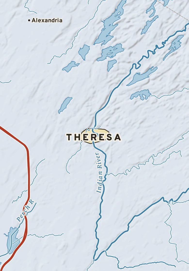 Atlas plate of Theresa, New York.
