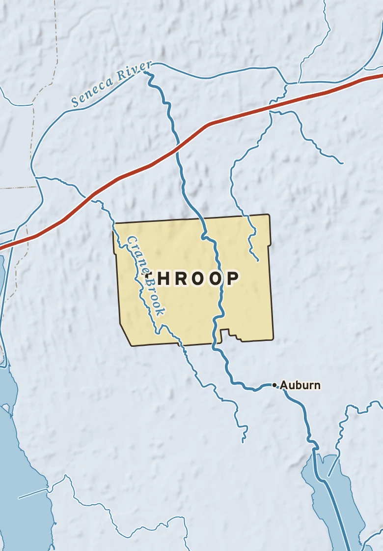 Atlas plate of Throop, New York.