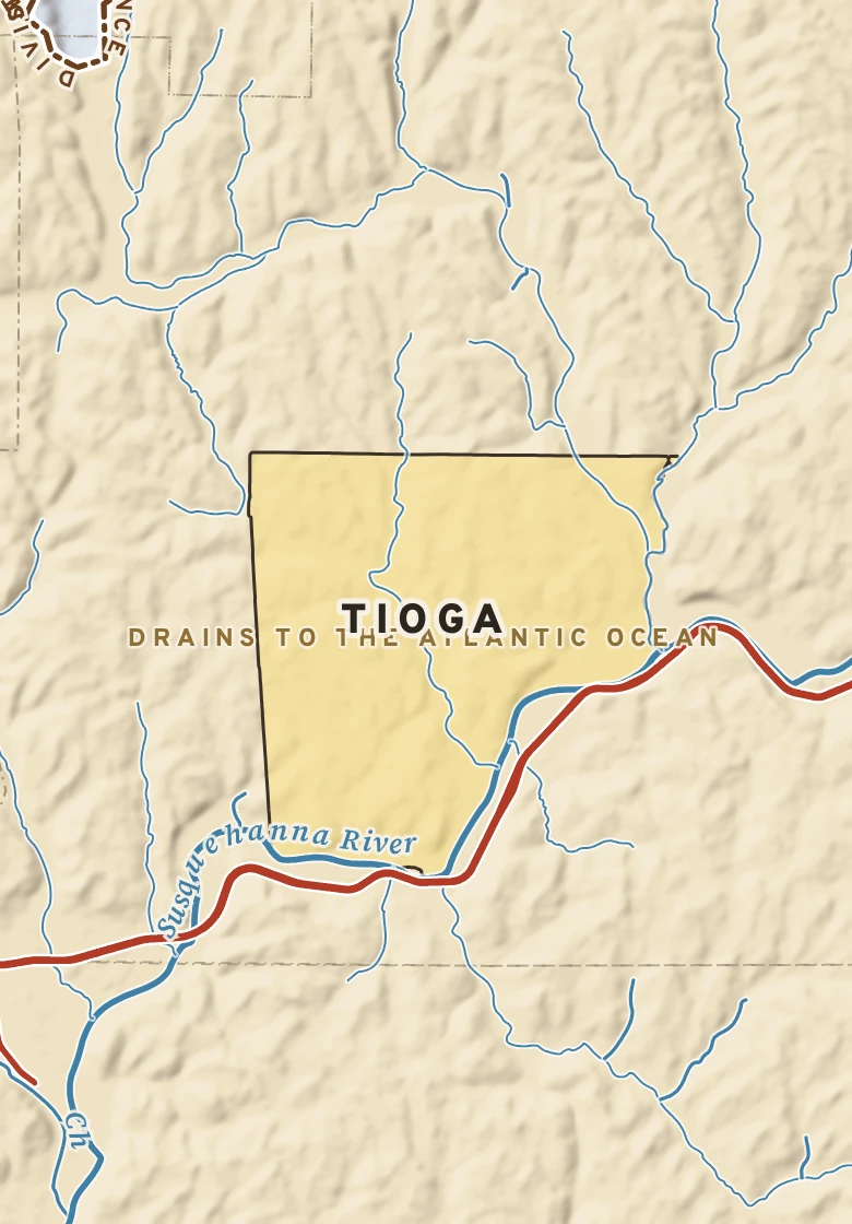 Atlas plate of Tioga, New York.