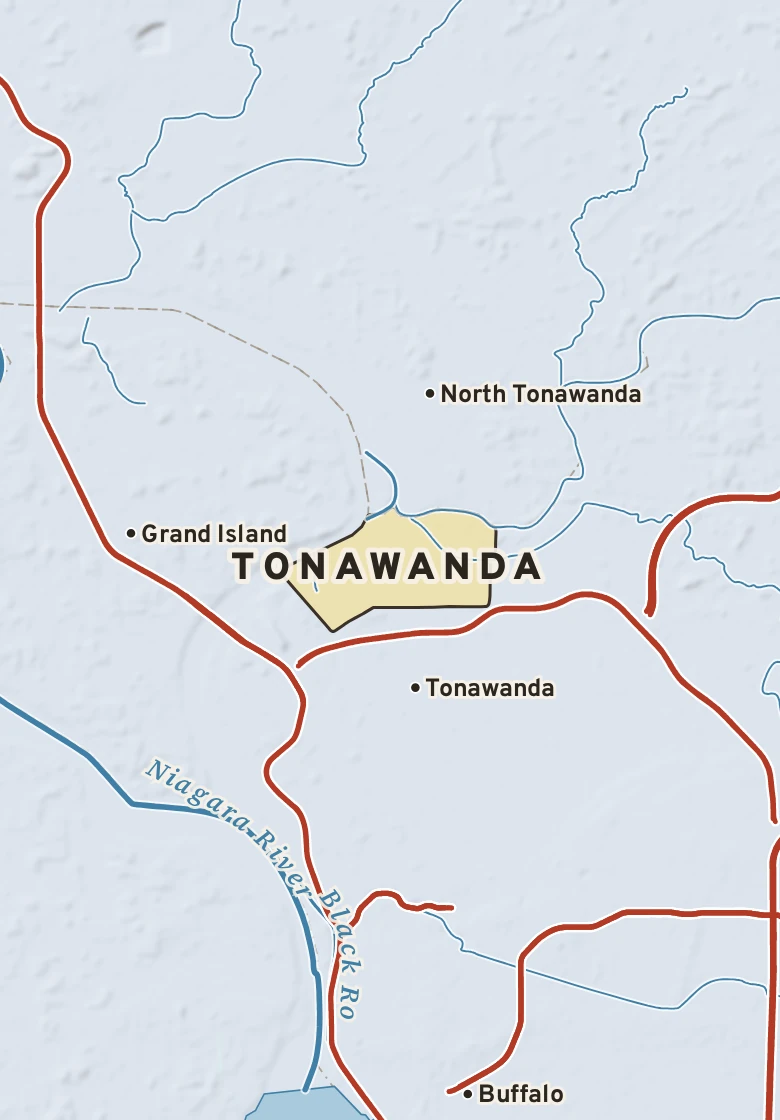 Atlas plate of Tonawanda, New York.