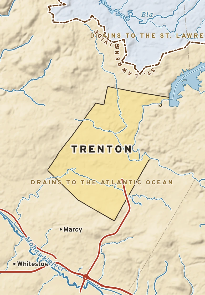 Atlas plate of Trenton, New York.