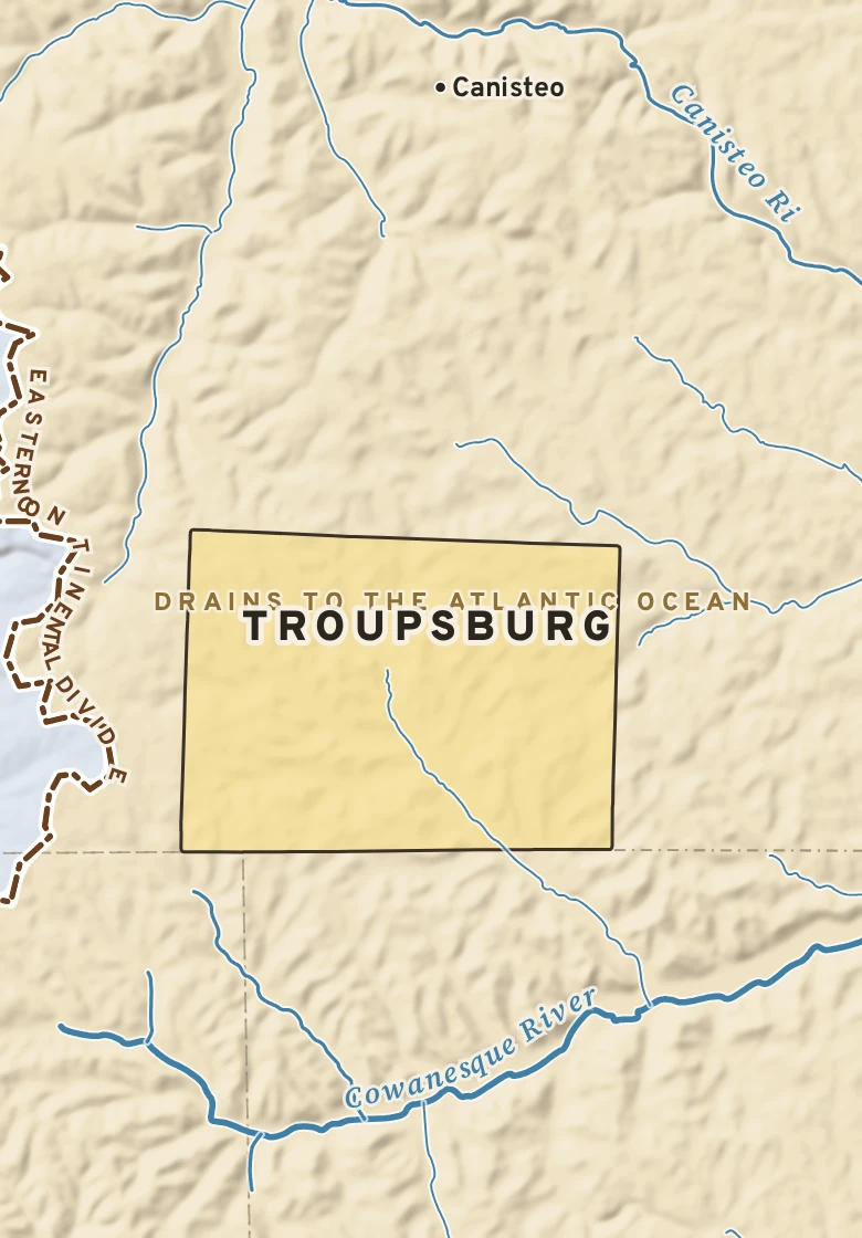 Atlas plate of Troupsburg, New York.