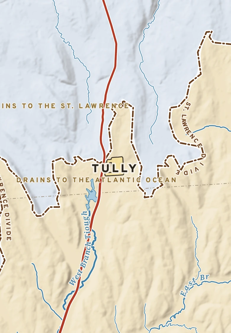 Atlas plate of Tully, New York.