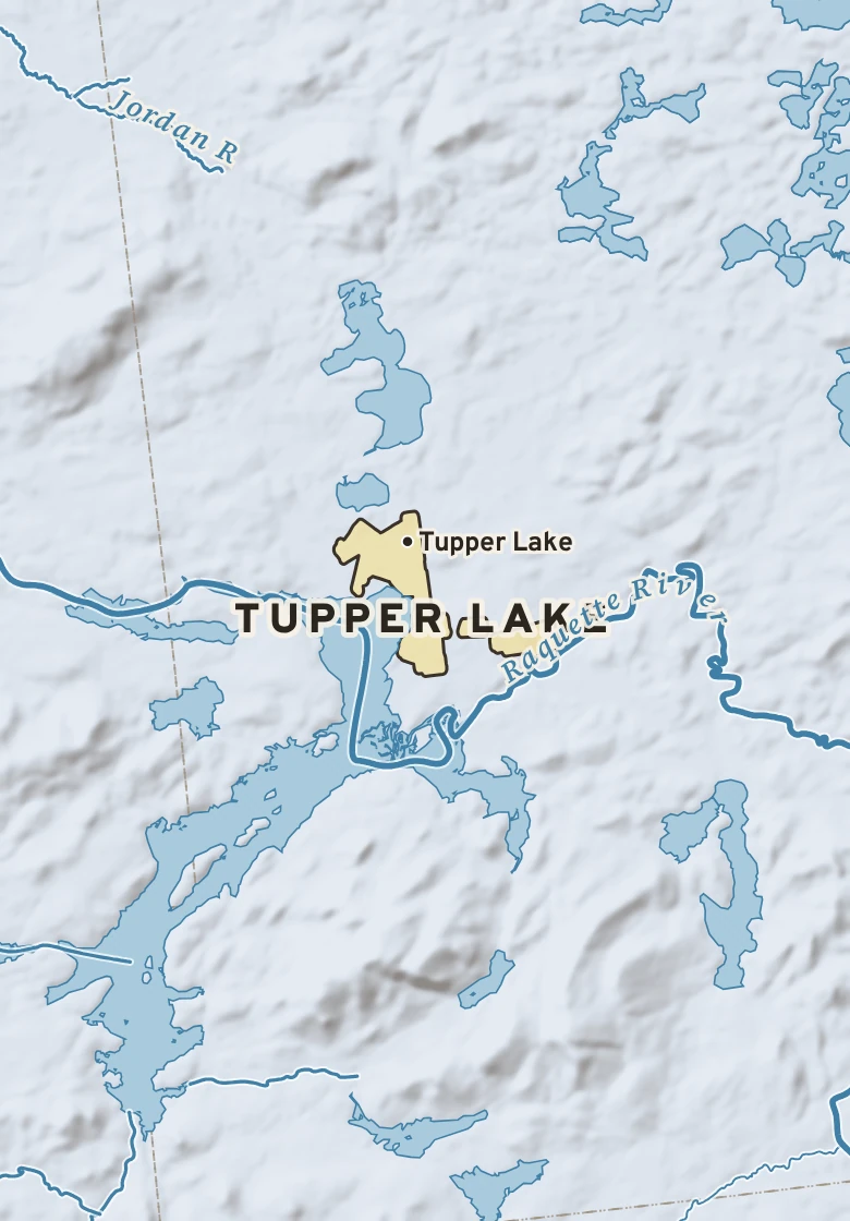 Atlas plate of Tupper Lake, New York.