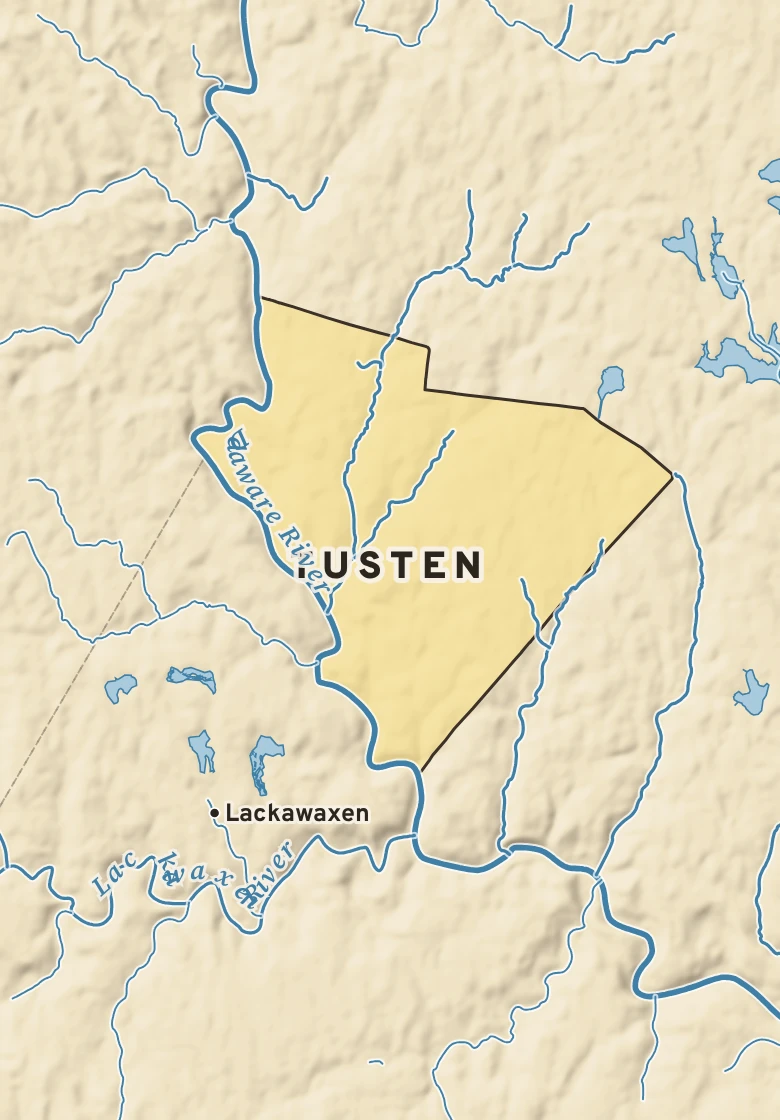 Atlas plate of Tusten, New York.