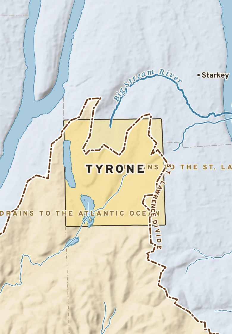 Atlas plate of Tyrone, New York.