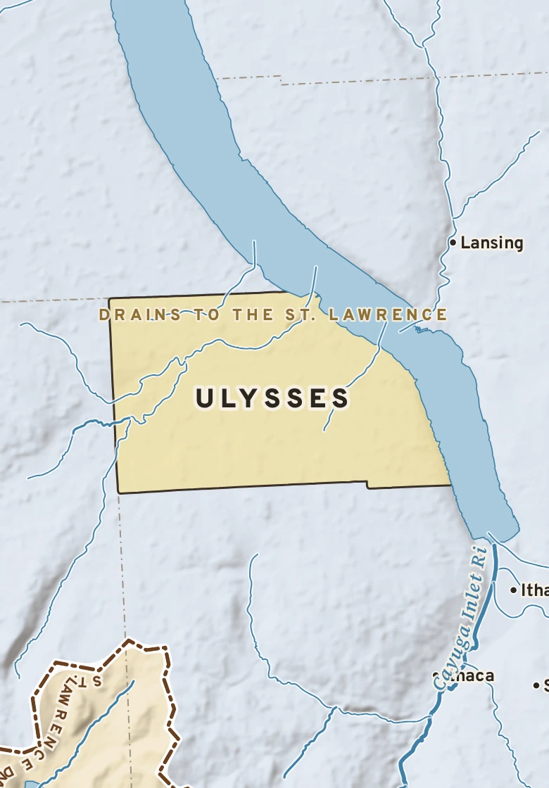 Atlas plate of Ulysses, New York.