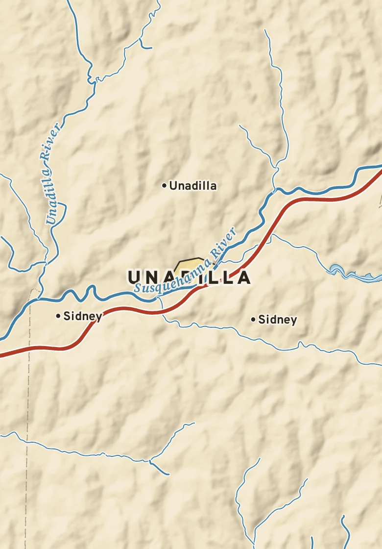 Atlas plate of Unadilla, New York.