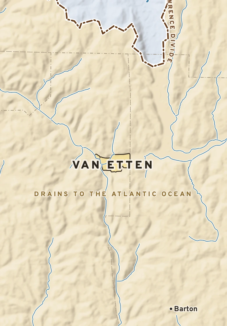 Atlas plate of Van Etten, New York.