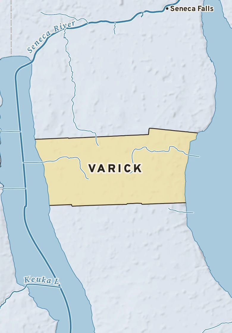 Atlas plate of Varick, New York.