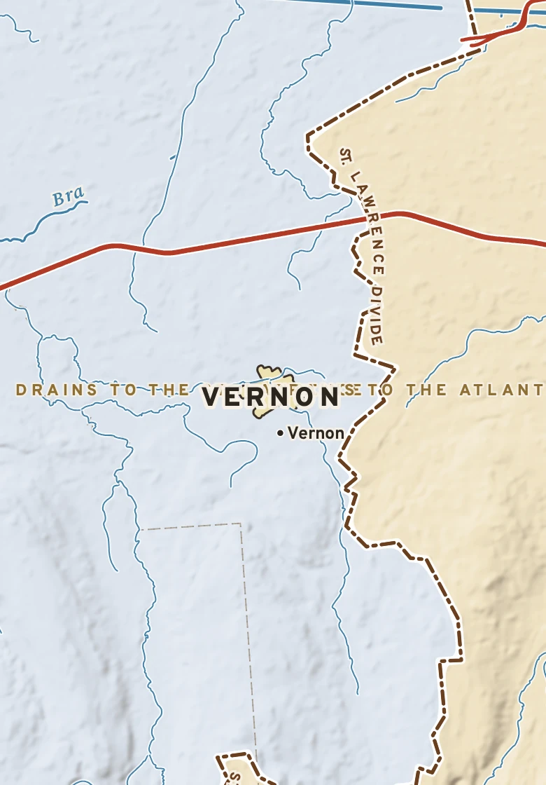 Atlas plate of Vernon, New York.