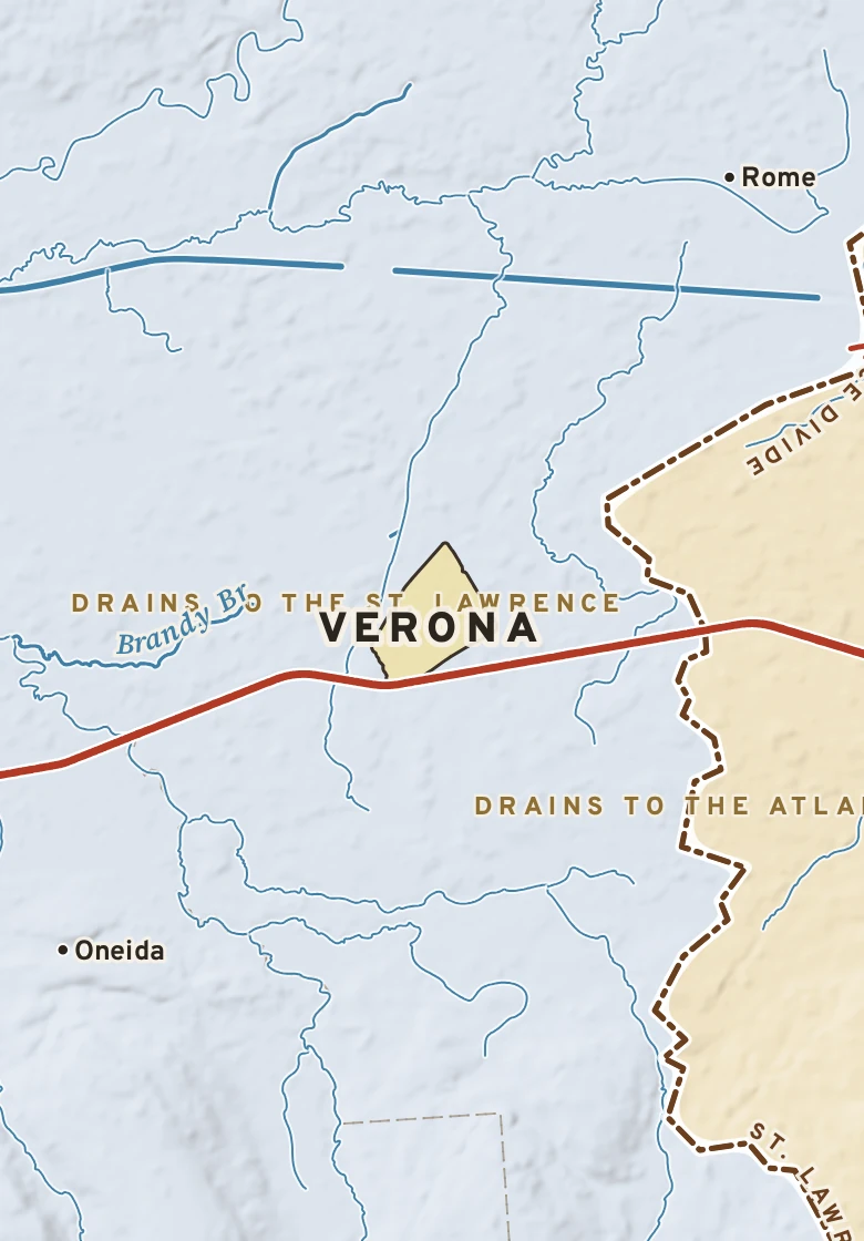 Atlas plate of Verona, New York.