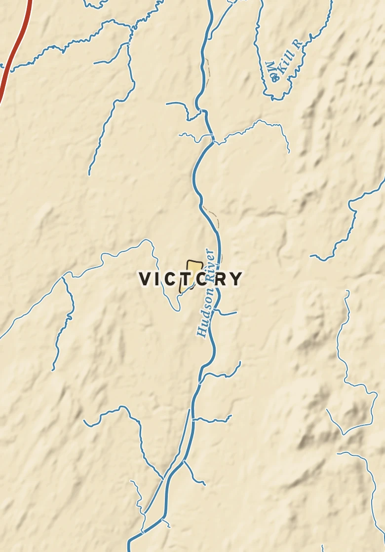 Atlas plate of Victory, New York.