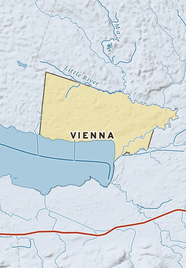Atlas plate of Vienna, New York.