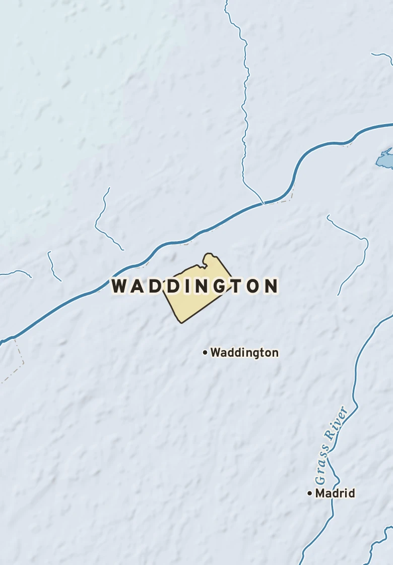 Atlas plate of Waddington, New York.