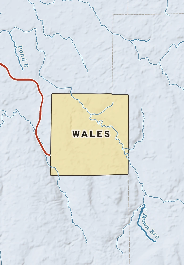 Atlas plate of Wales, New York.