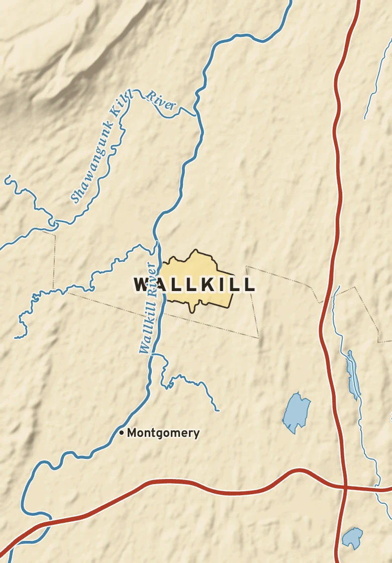 Atlas plate of Wallkill, New York.