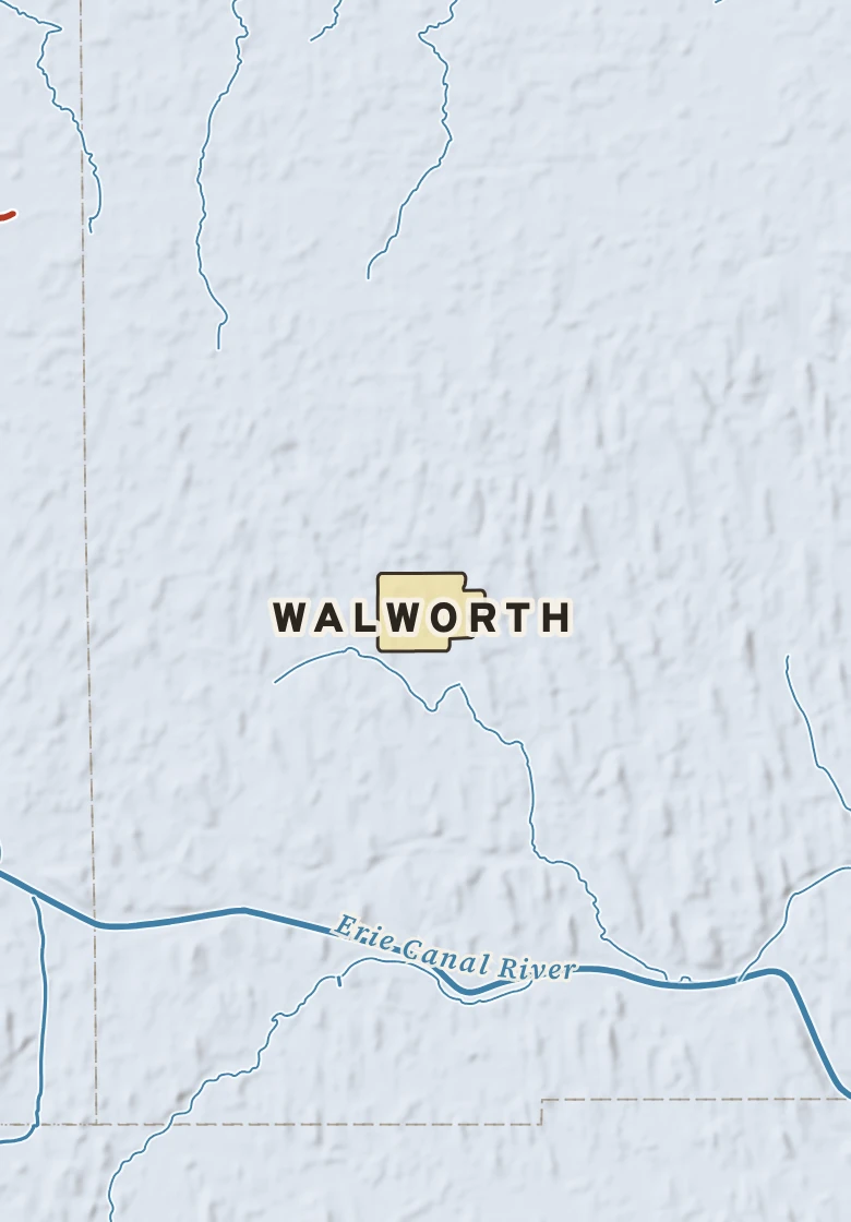 Atlas plate of Walworth, New York.