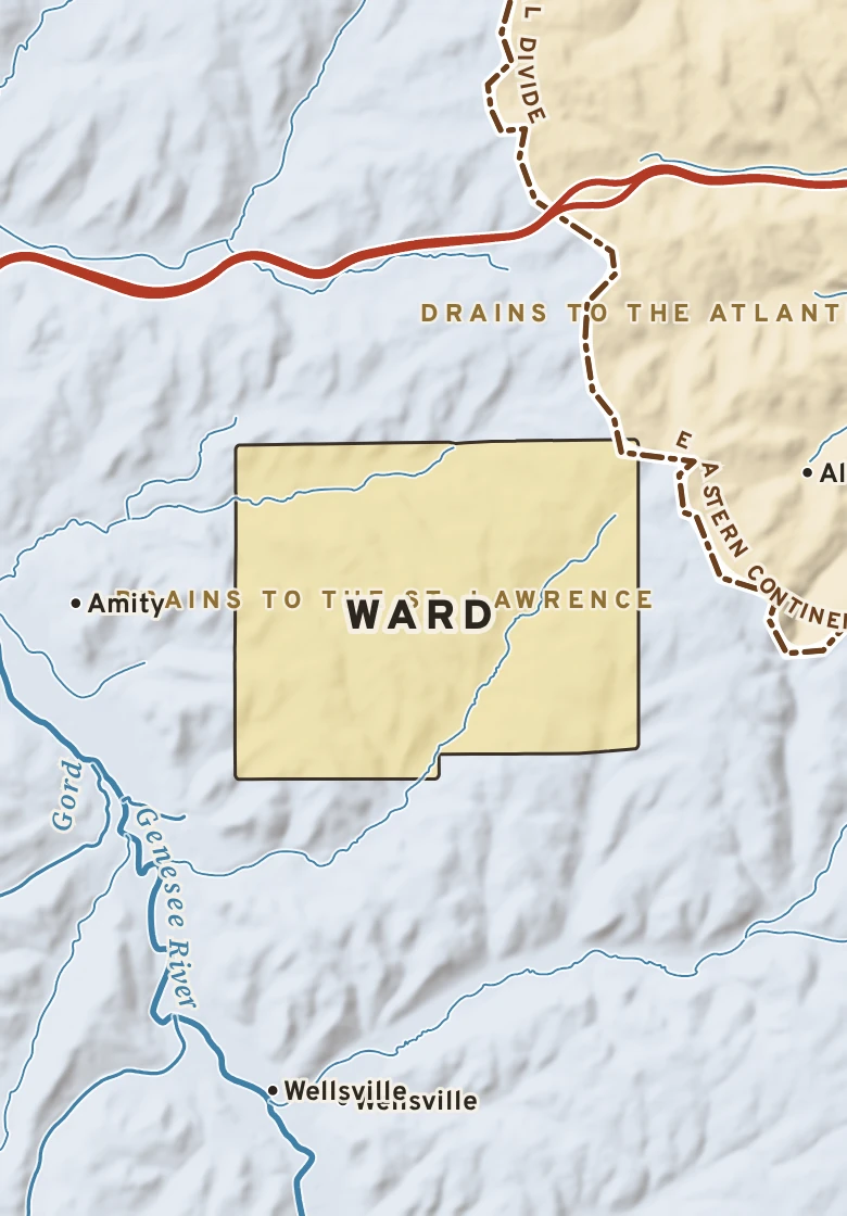 Atlas plate of Ward, New York.