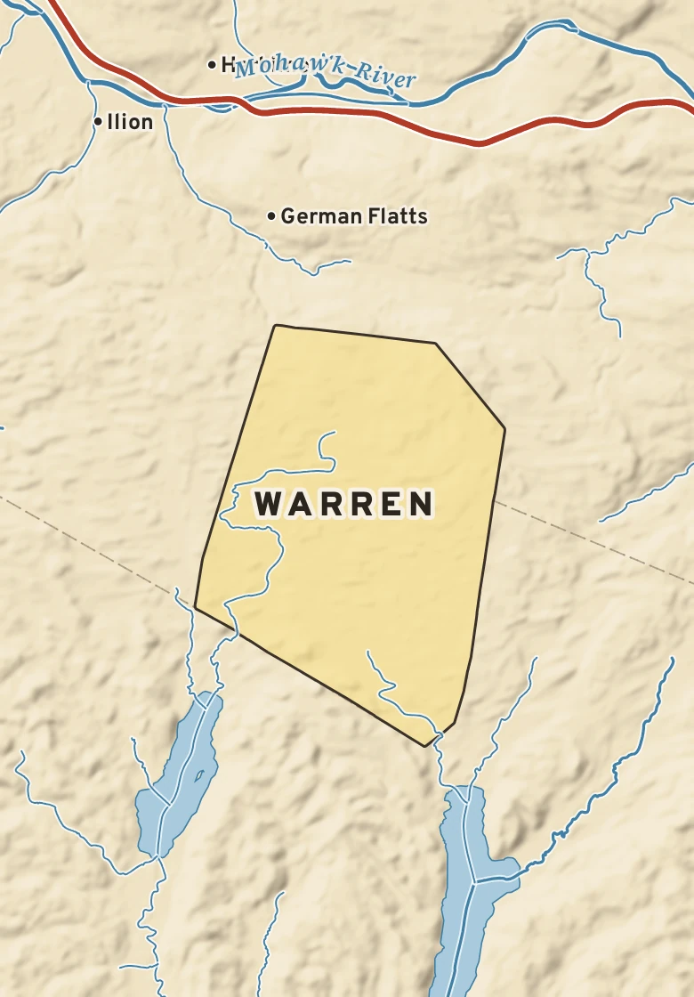 Atlas plate of Warren, New York.