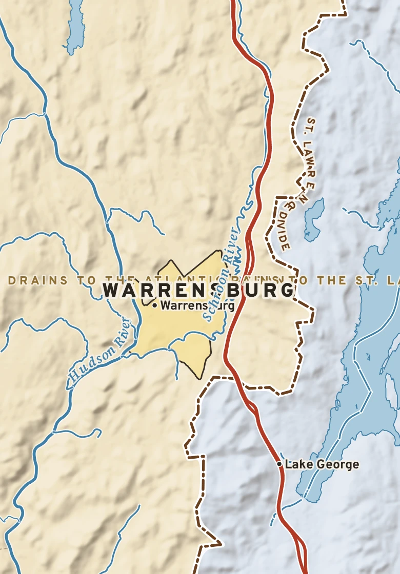 Atlas plate of Warrensburg, New York.