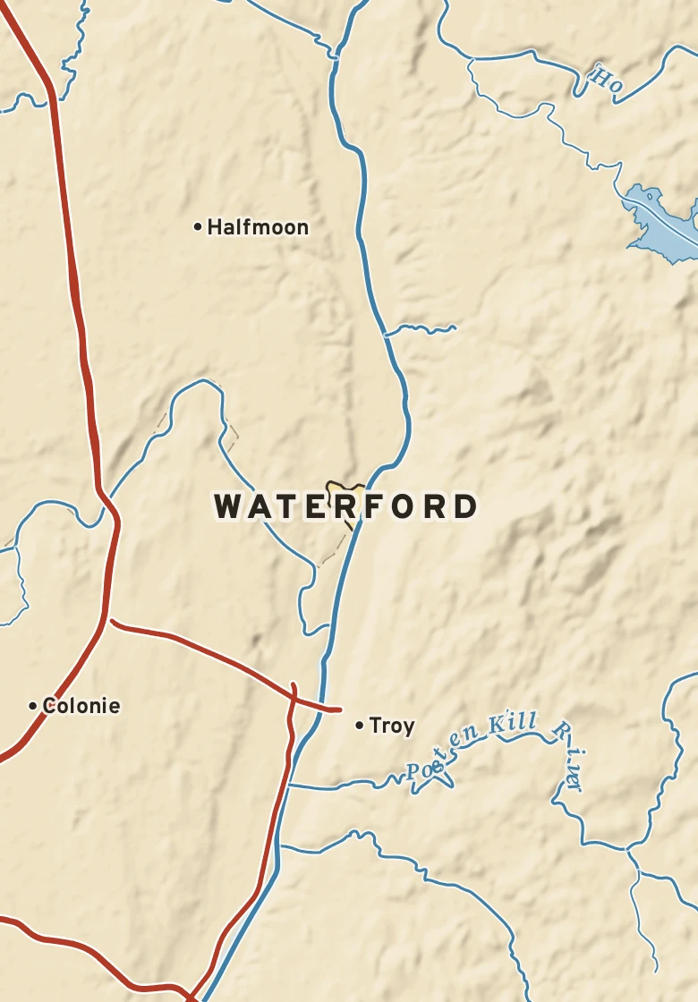 Atlas plate of Waterford, New York.