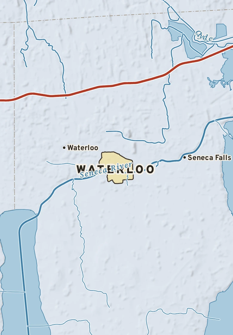 Atlas plate of Waterloo, New York.