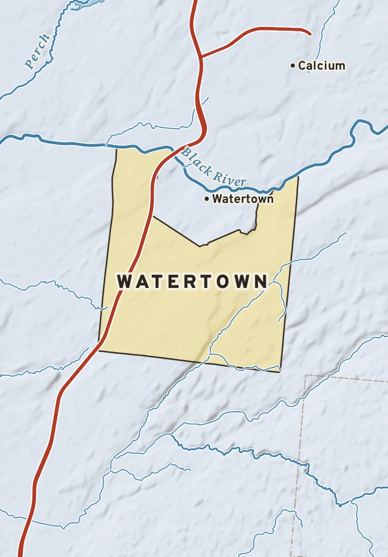 Atlas plate of Watertown, New York.