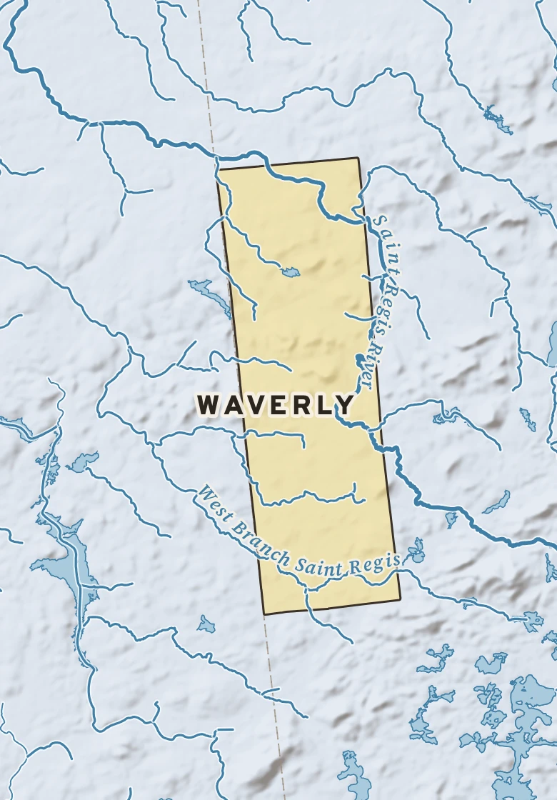 Atlas plate of Waverly, New York.