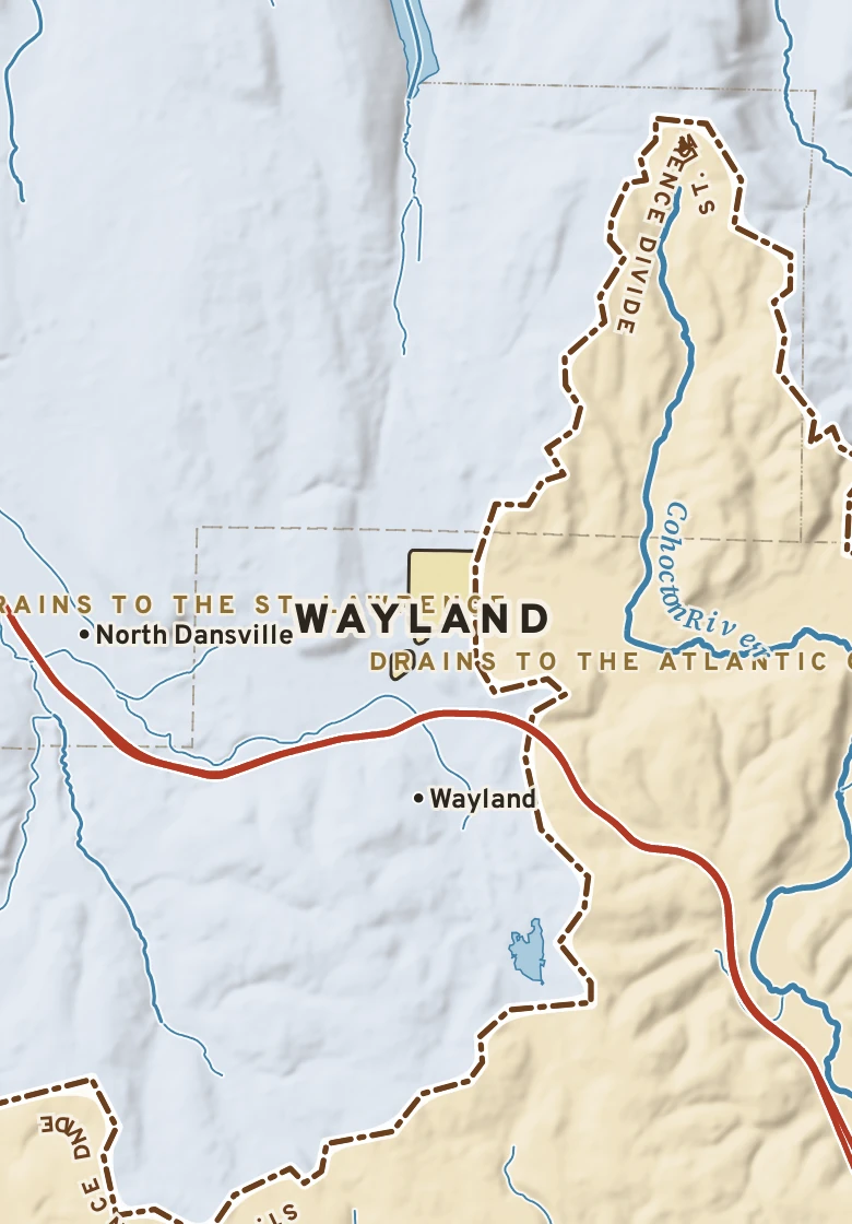 Atlas plate of Wayland, New York.