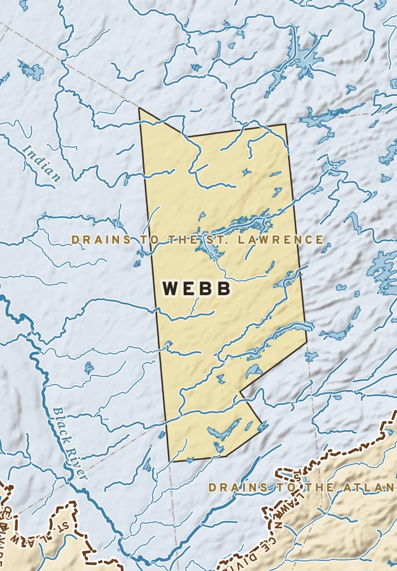 Atlas plate of Webb, New York.