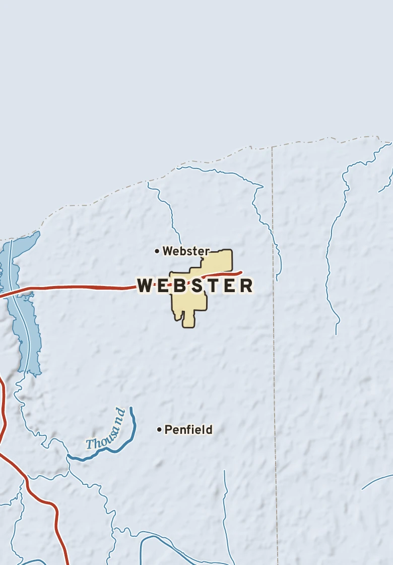 Atlas plate of Webster, New York.