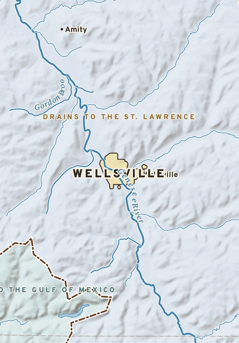 Atlas plate of Wellsville, New York.