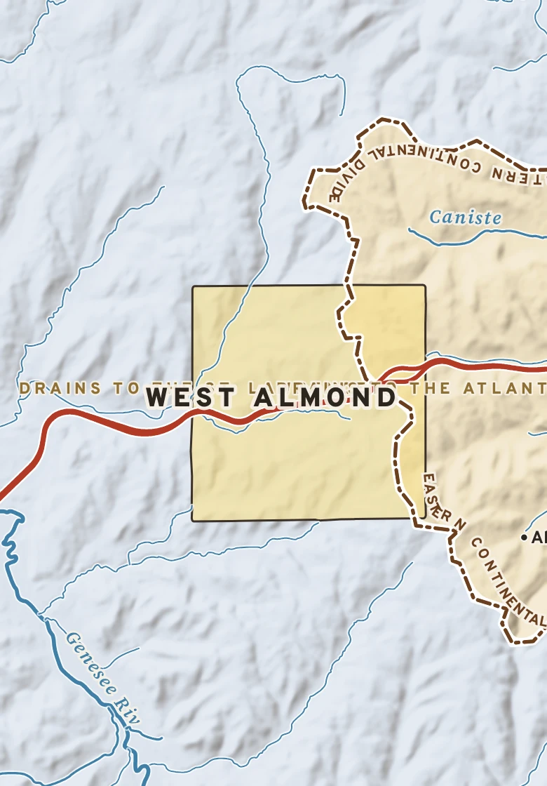 Atlas plate of West Almond, New York.