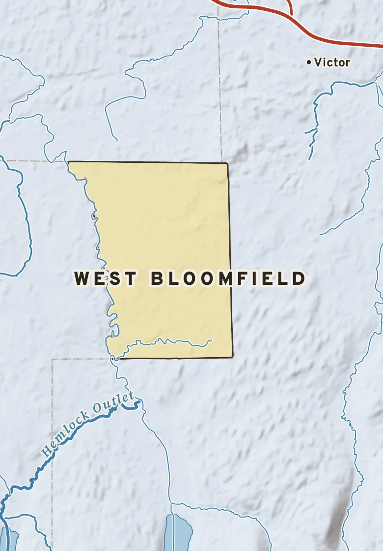 Atlas plate of West Bloomfield, New York.