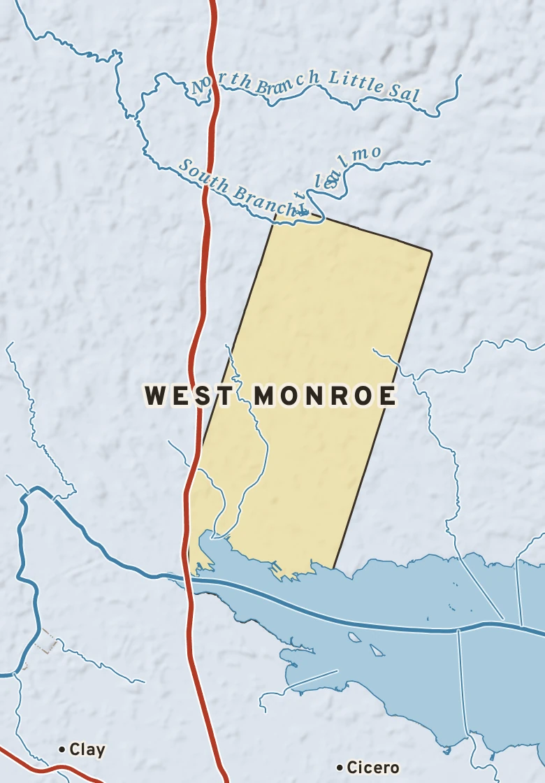 Atlas plate of West Monroe, New York.