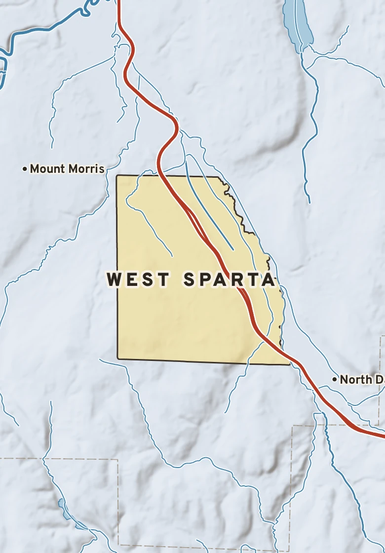 Atlas plate of West Sparta, New York.
