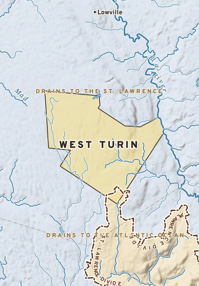 Atlas plate of West Turin, New York.