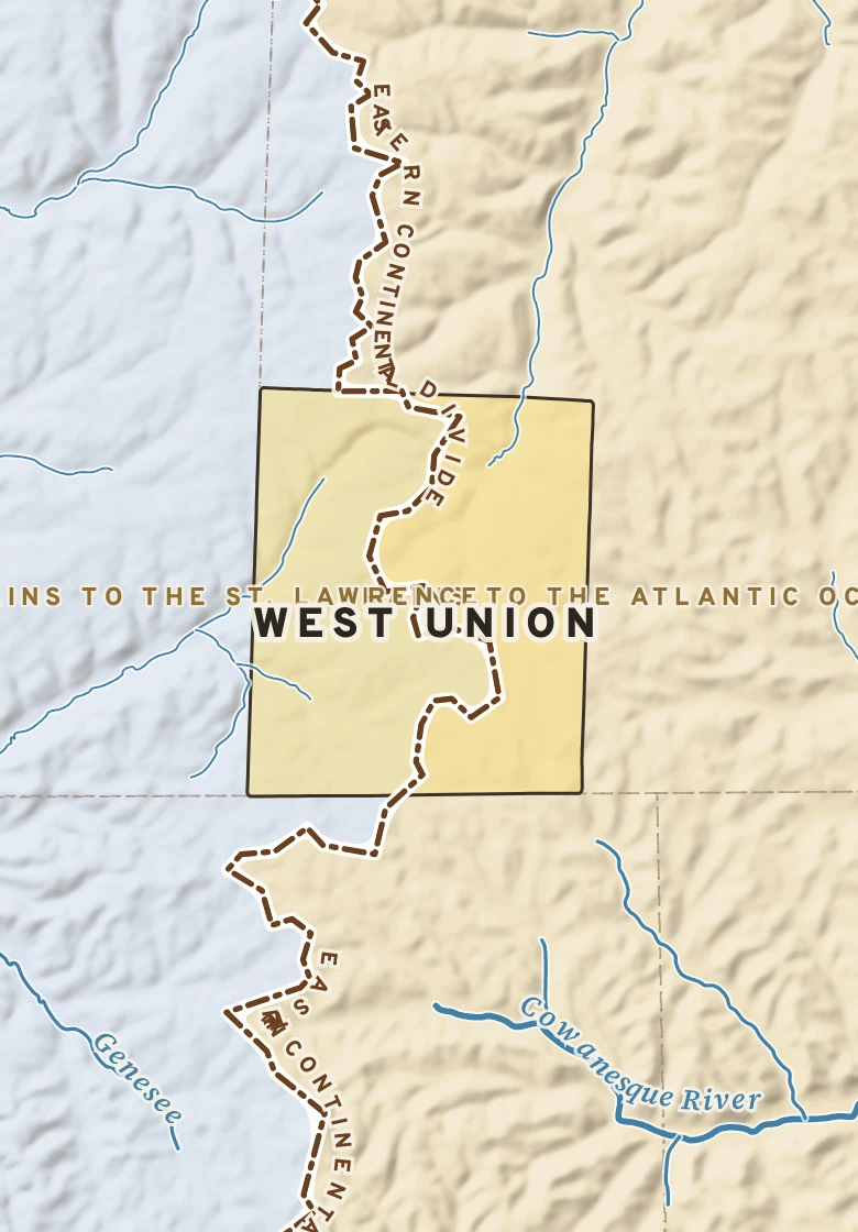 Atlas plate of West Union, New York.