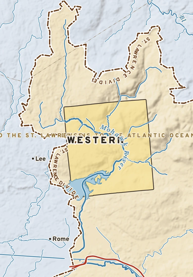 Atlas plate of Western, New York.